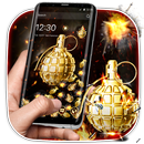 Golden Fire Grenade Gravity Theme APK