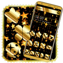 Golden flat star night theme APK