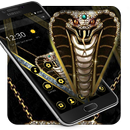 Golden Glitter Diamond Cobra Theme APK