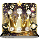 Golden Glitter Diamond Crown Theme APK