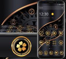 Golden Luxury Gear Business Theme скриншот 2