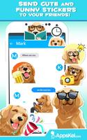 Golden Retriever Emoji - Large Dog Sticker App تصوير الشاشة 3