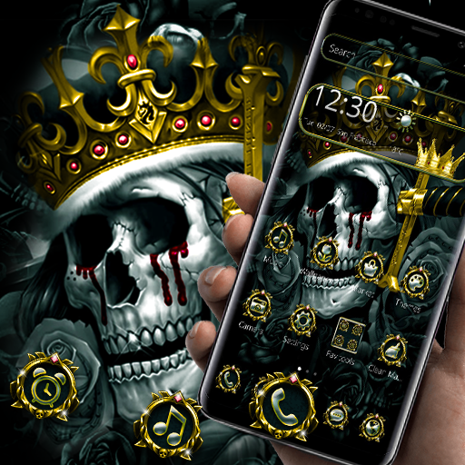 Golden Royal Skull Theme