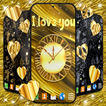 ”Gold Hearts 4K Wallpaper