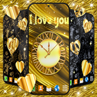 Gold Hearts 4K Wallpaper icono