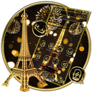 Golden Shine Paris Night Theme-APK