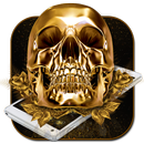Shiny golden skull theme APK