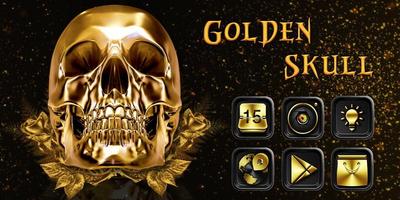Shiny golden skull theme screenshot 3