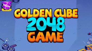 Golden Cube 2048 Game Affiche