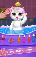 Cute Kitty Pet Care Activities 海報