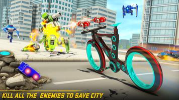 BMX Cycle Robot Transform War captura de pantalla 2