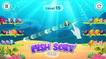 Fish Sort Color Puzzle Game โปสเตอร์