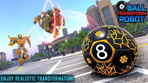 8 Ball Robot Car Transform: Formula Car Robot Game 截图 3