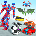 Football Robot Car Game: Muscle Car Robot