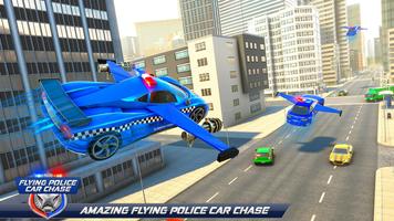 Flying Police Car Chase ảnh chụp màn hình 1