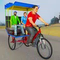 Bicycle Tuk Tuk Auto Rickshaw: Free Driving Games
