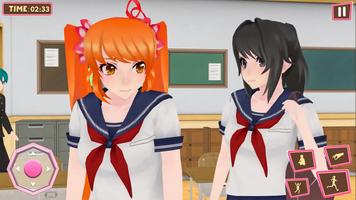 Sakura High School Life Fun 3D capture d'écran 2
