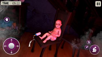 Scary Pink Baby : Yellow House Screenshot 1