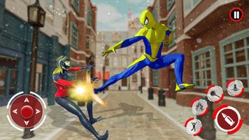 Spider Rope Hero City Fight 3D captura de pantalla 1