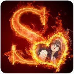 Fire Text Photo Frame APK Herunterladen