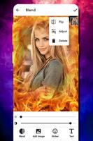 Fire Text Photo اسکرین شاٹ 1