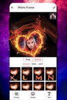 Fire Text Photo اسکرین شاٹ 2