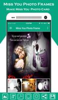 Miss You Photo Frame پوسٹر