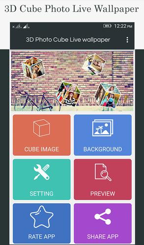 3d Cube Photo Live Wallpaper For Android Apk Download