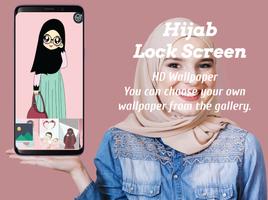 Hijab Lock Screen Wallpaper اسکرین شاٹ 1