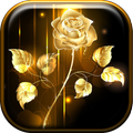 Walpaper Mawar Emas