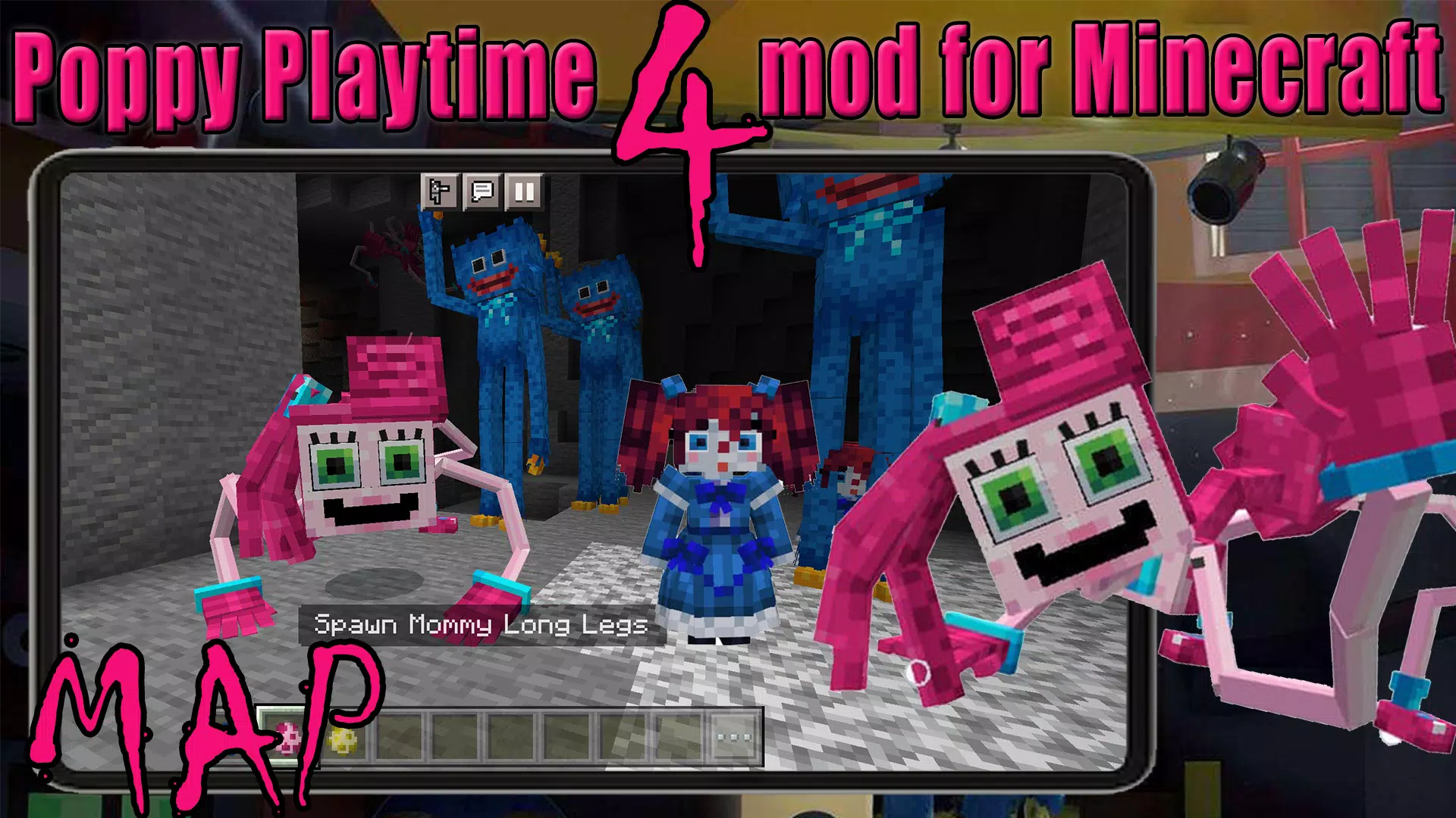 mommy long legs minecraft Poppy Playtime Chapter 2 Minecraft Map