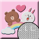 Adorable Cute Sticker pixel Art coloring by number APK