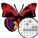 Butterfly Pixel Art Coloring by number APK