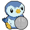 penguin Coloring by number Pixel Art