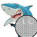 Shark Coloring By Number Pixel APK