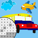 Transportation Pixel Art Coloring by number APK