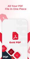 Gold PDF الملصق