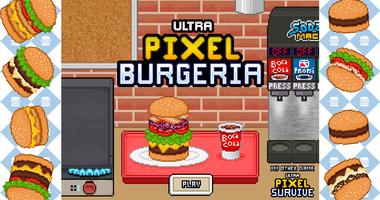 UltraPixel Burgeria BurgerShop Affiche