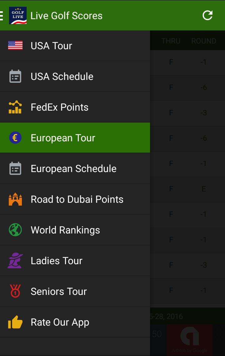 Live Golf Scores for Android - APK Download