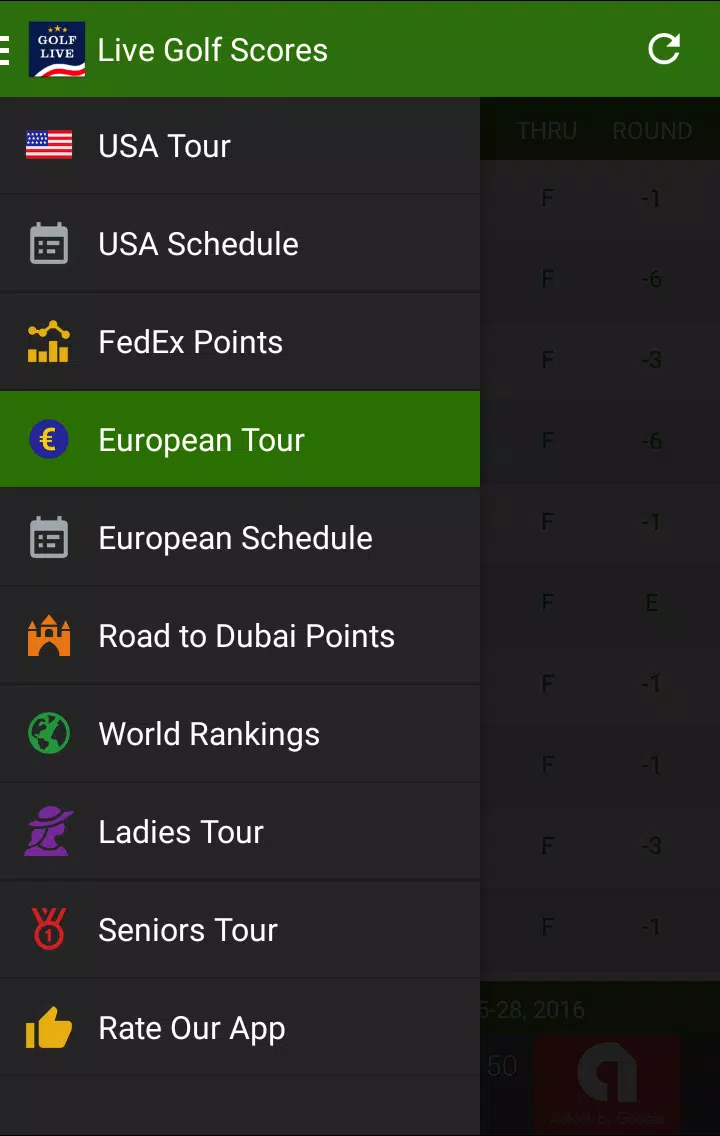 Live Golf Scores APK for Android Download