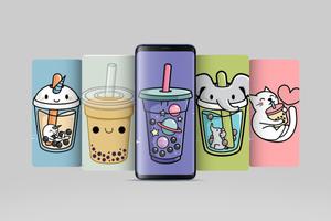 Boba Milk Tea Wallpapers HD 4K plakat