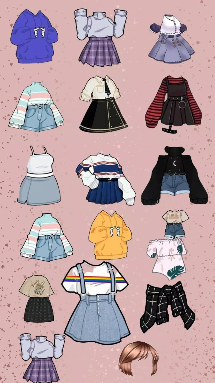 Download de ideias de roupas estéticas para Gacha