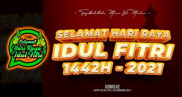 Stiker Idul Fitri poster