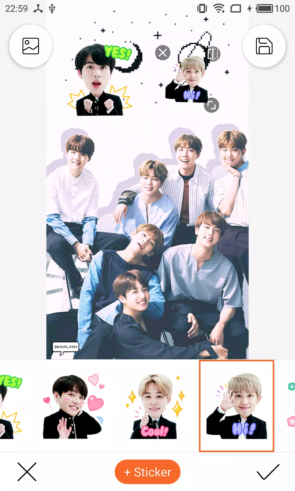 bts sticker photo editor for android apk download
