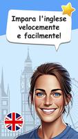 Poster Imparare l'inglese vocabolario