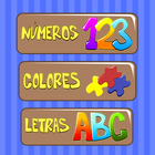 Juego para niños gratis. Colores, Números y Letras أيقونة