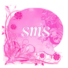 Pink Flowers Theme GO SMS Pro APK download