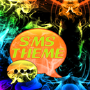 Rainbow Smoke Theme GO SMS APK