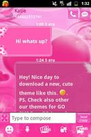 Pink Liebe Theme GO SMS Pro Screenshot 2