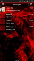 Red Smoke Theme GO SMS PRO screenshot 1